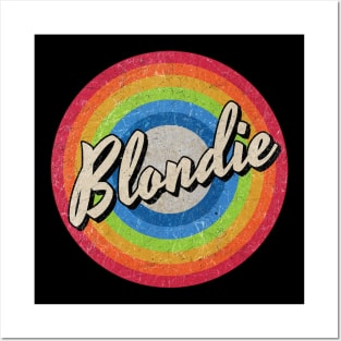 Vintage Style circle - blondie Posters and Art